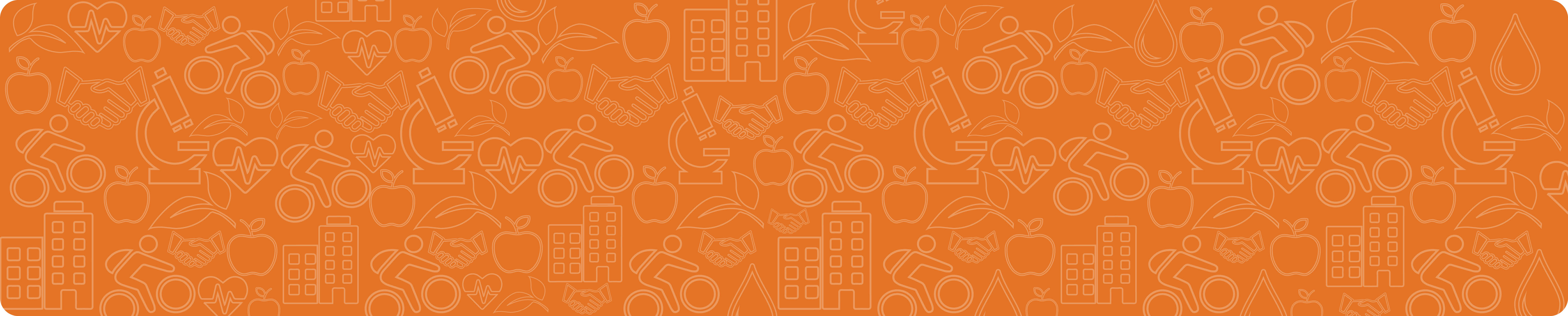 Sustainability icons with orange background