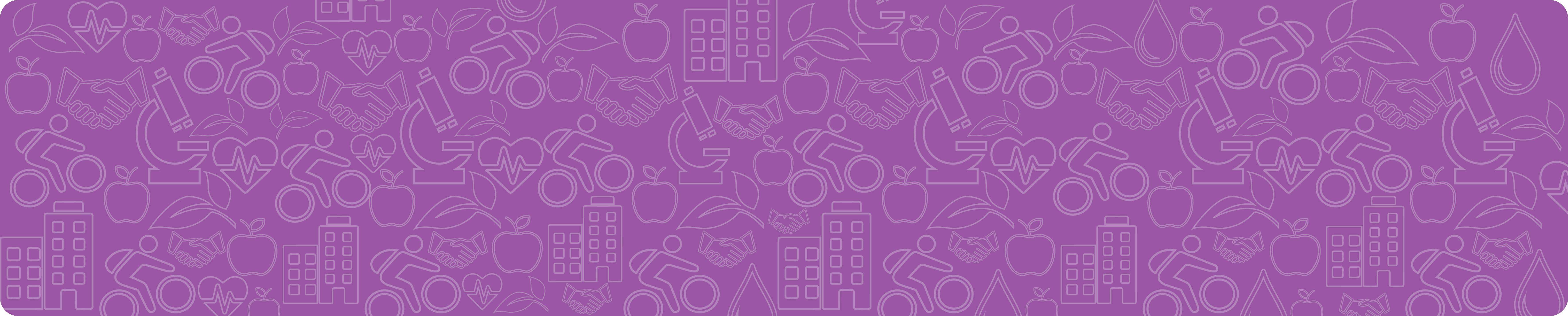 Sustainability icons with purple background